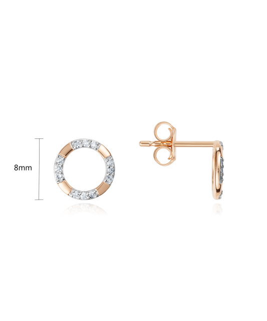 Auksiniai auskarai su deimantais - Auksiniai Auskarai su brangakmeniais - Goldinga