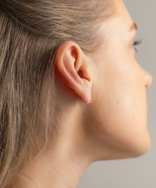 Geltono aukso auskarai su deimantais - Auksiniai Auskarai su brangakmeniais - Goldinga