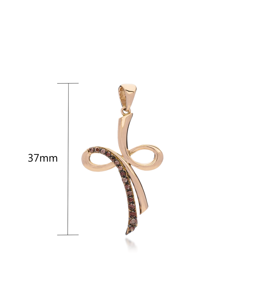 Auksinis pakabukas su dūminiais topazais - Auksiniai pakabukai - Goldinga