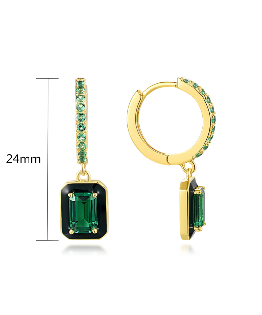 Paauksuoti Sidabriniai auskarai su špineliais