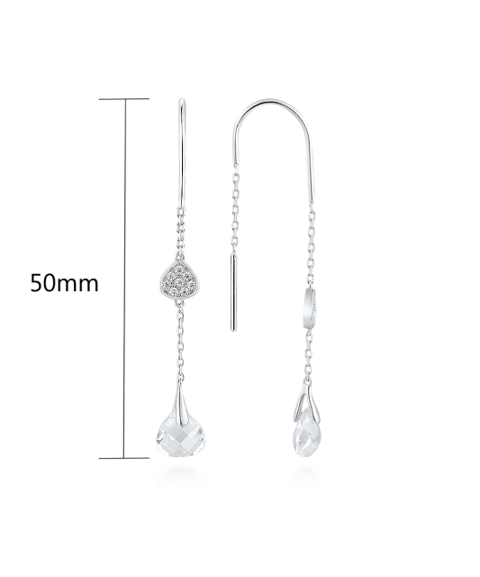 Sidabriniai auskarai su cirkoniais - Sidabriniai auskarai - Goldinga