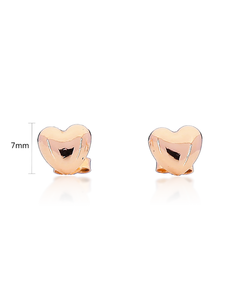 Auksiniai auskarai "Širdelė" - Auksiniai auskarai - Goldinga