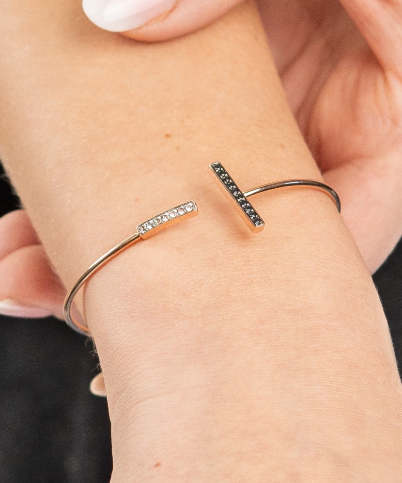 Auksinė apyrankė su safyrais  - Goldinga