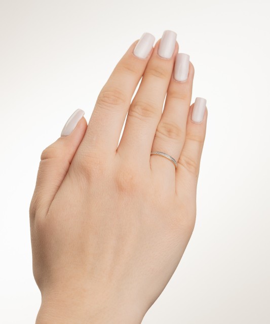 Geltono aukso žiedas su deimantais - Auksiniai Žiedai su brangakmeniais - Goldinga