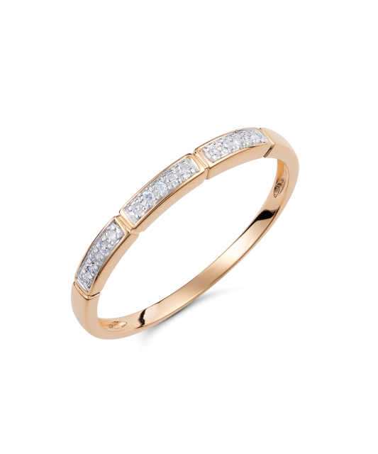 Auksinis žiedas su deimantais - Auksiniai Žiedai su brangakmeniais - Goldinga