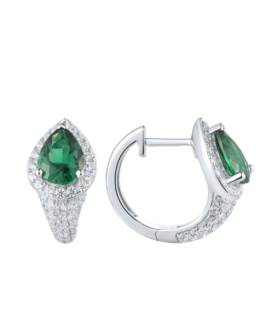 Sidabriniai auskarai su cirkoniais - Sidabriniai auskarai - Goldinga