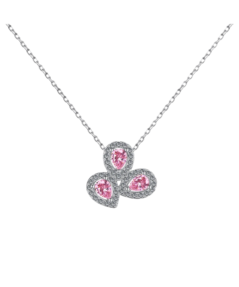 Sidabrinė Grandinėlė Su Cirkonio Pakabuku - Sidabrinės grandinėlės su pakabukais - Goldinga