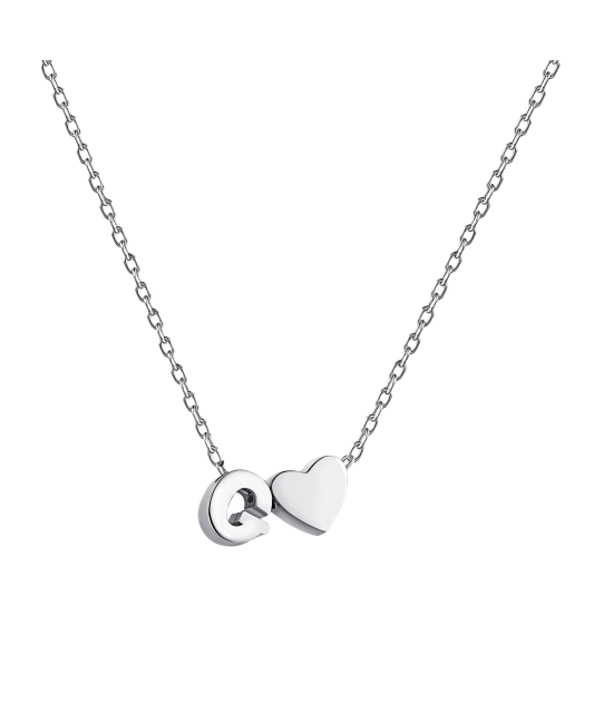 Sidabrinė Grandinėlė Su Pakabuku Raidė G - Sidabrinės grandinėlės su pakabukais - Goldinga