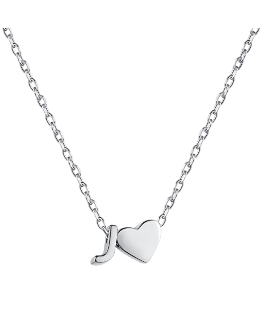 Sidabrinė Grandinėlė Su Pakabuku Raidė J - Sidabrinės grandinėlės su pakabukais - Goldinga