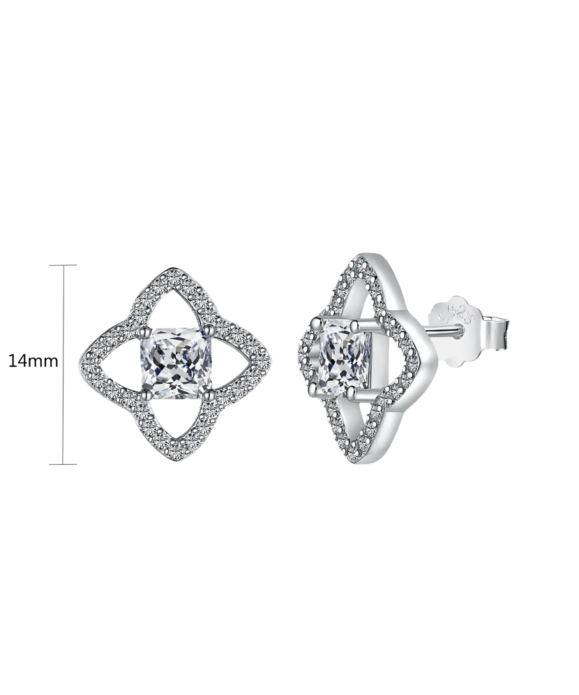 Sidabriniai auskarai su cirkoniais - Sidabriniai auskarai - Goldinga