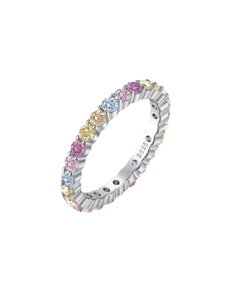 Sidabrinis žiedas su cirkoniais - Sidabriniai žiedai - Goldinga