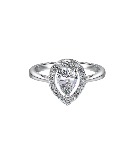 Sidabrinis žiedas su cirkoniais - Sidabriniai žiedai - Goldinga