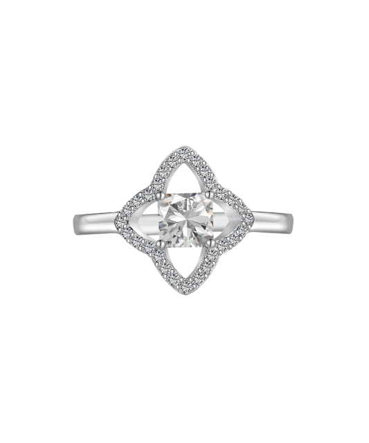 Sidabrinis žiedas su cirkoniais  - Goldinga