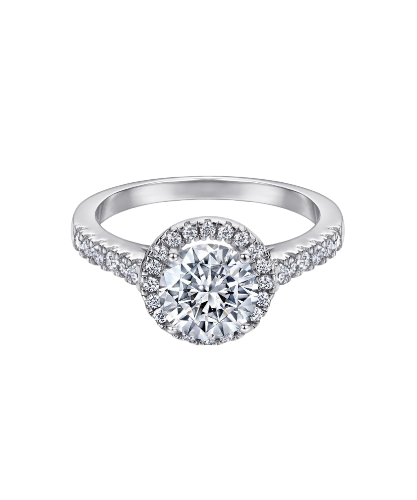 Sidabrinis žiedas su cirkoniais - Sidabriniai žiedai - Goldinga