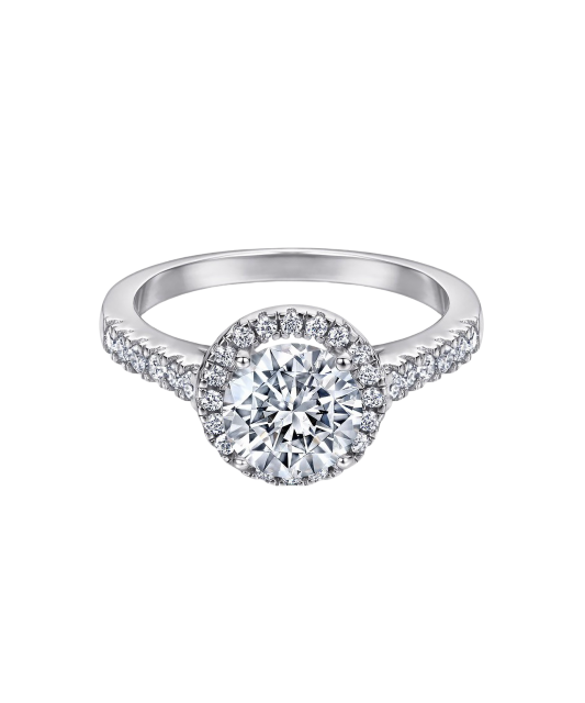 Sidabrinis žiedas su cirkoniais - Sidabriniai žiedai - Goldinga