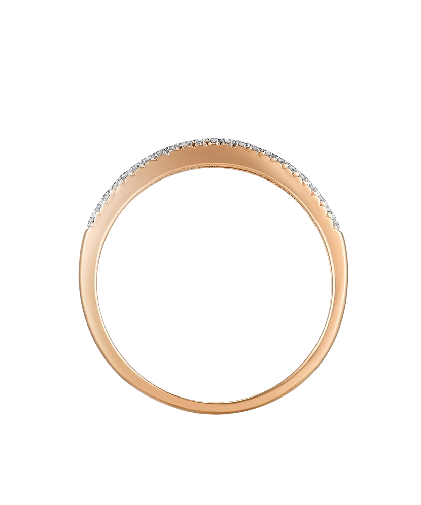 Auksinis žiedas su deimantais - Auksiniai Žiedai su brangakmeniais - Goldinga