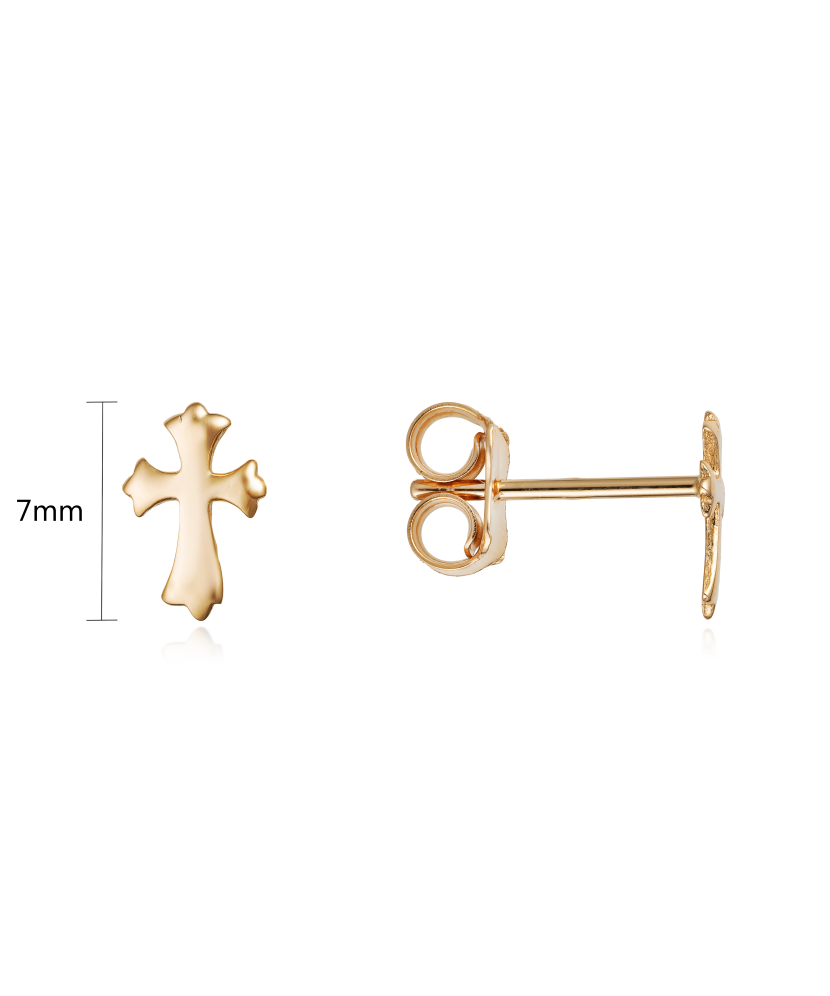 Auksiniai auskarai "Kryželis" - Auksiniai auskarai - Goldinga