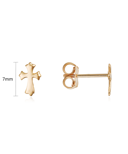 Auksiniai auskarai "Kryželis" - Auksiniai auskarai - Goldinga