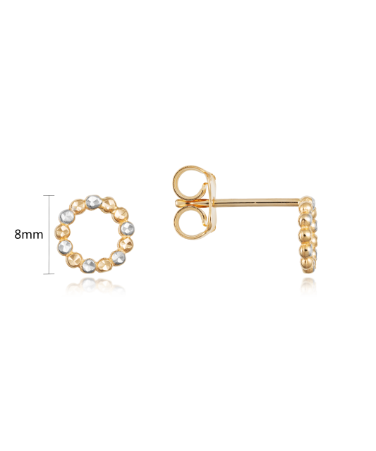 Auksiniai auskarai 8mm - Auksiniai auskarai - Goldinga