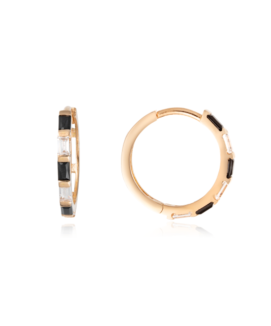 Auksiniai auskarai su cirkoniais