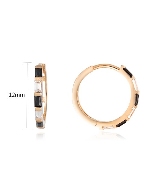 Auksiniai auskarai su cirkoniais