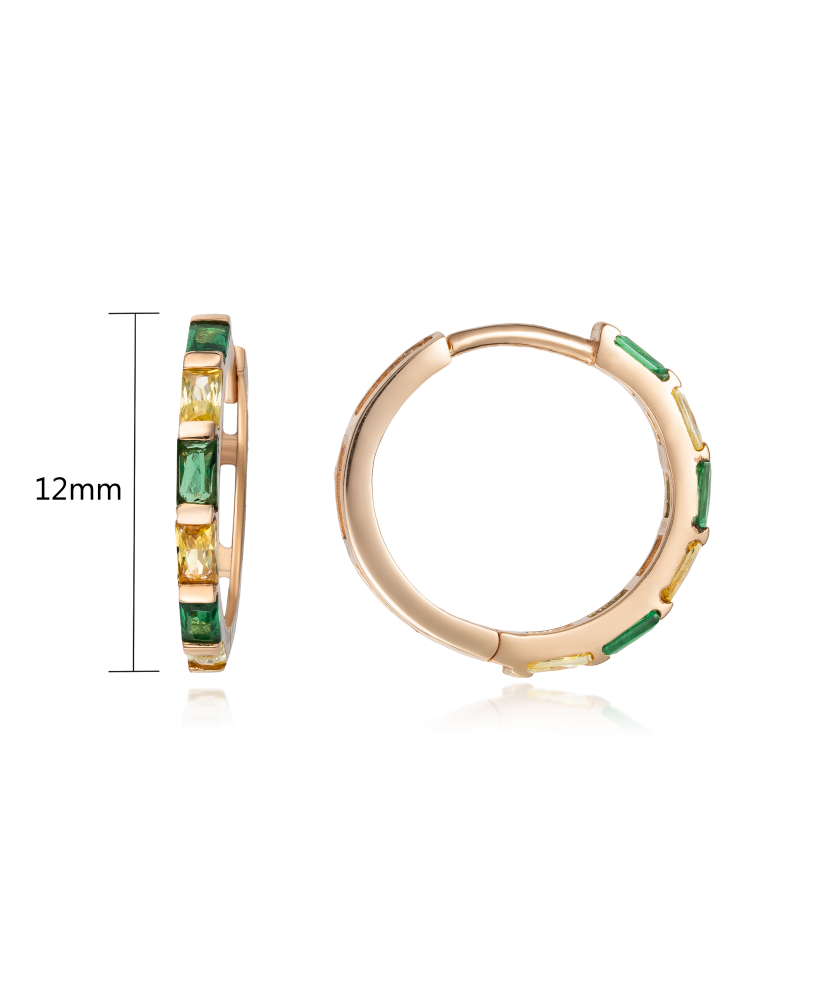 Auksiniai auskarai su cirkoniais