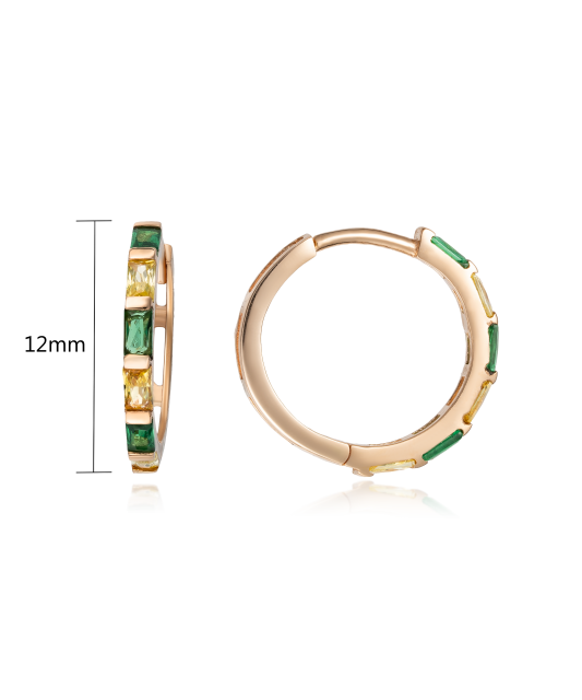 Auksiniai auskarai su cirkoniais