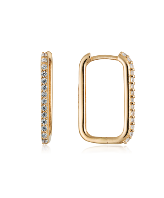 Auksiniai auskarai su cirkoniais