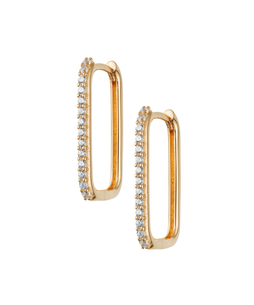 Auksiniai auskarai su cirkoniais