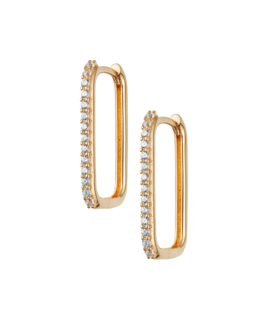 Auksiniai auskarai su cirkoniais