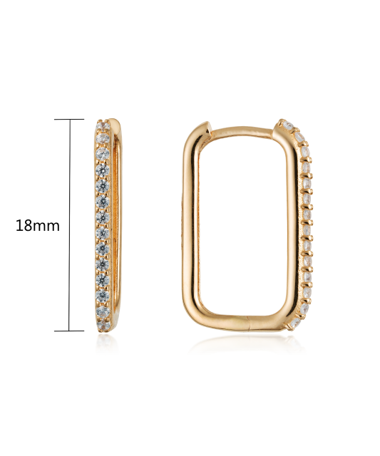 Auksiniai auskarai su cirkoniais