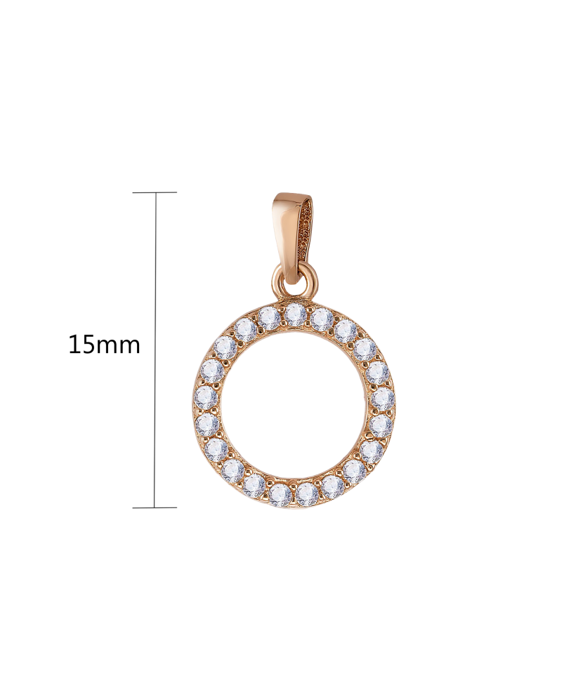 Auksinis pakabukas su cirkoniais  - Goldinga