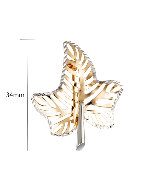 Auksinė sagė "Klevo lapas" - Sagės - Goldinga