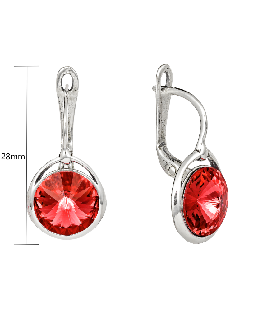 Sidabriniai auskarai su kristalais - Sidabriniai auskarai - Goldinga