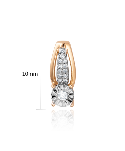 Auksinis pakabukas su deimantais - Pakabukai su brangakmeniais - Goldinga