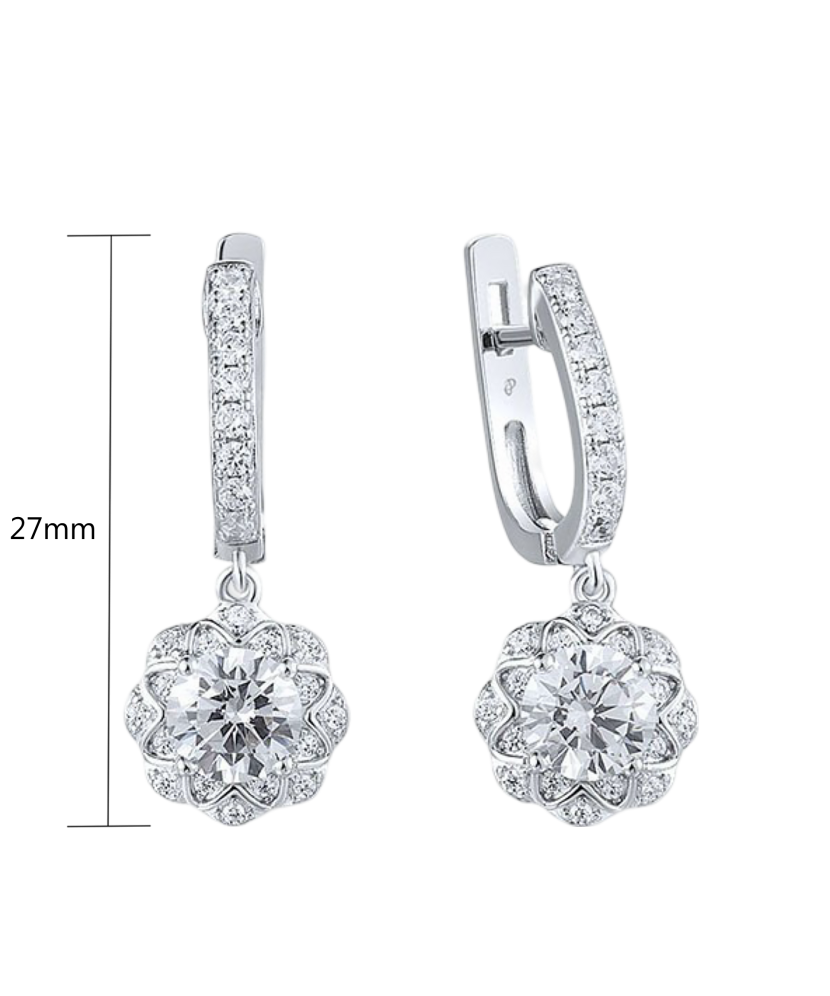 Sidabriniai auskarai su cirkoniais  - Goldinga