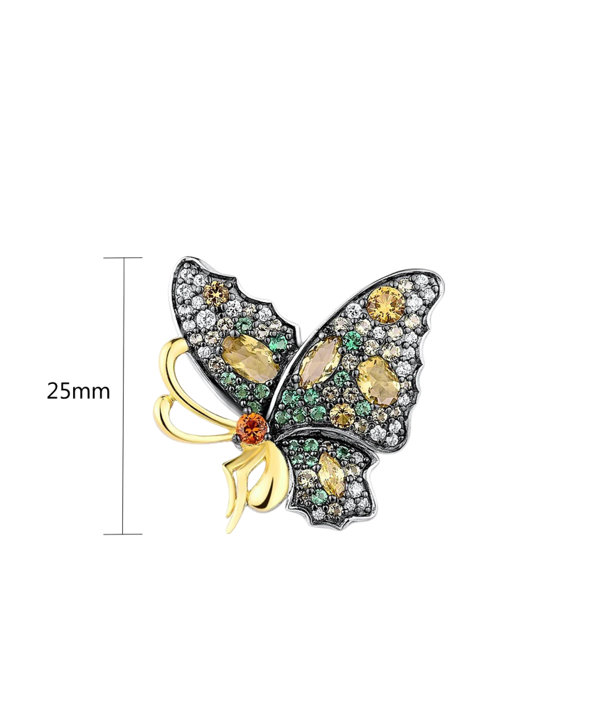 Sidabrinis pakabukas su cirkoniais ir špineliais - Sidabriniai pakabukai - Goldinga