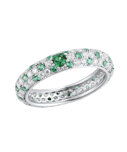 Sidabrinis žiedas su cirkoniais - Perkamiausi - Goldinga