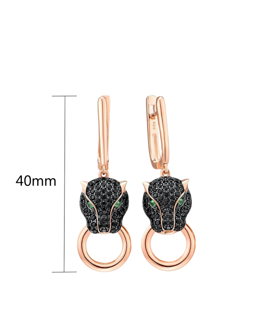 Sidabriniai paauksuoti auskarai su špineliais  - Goldinga