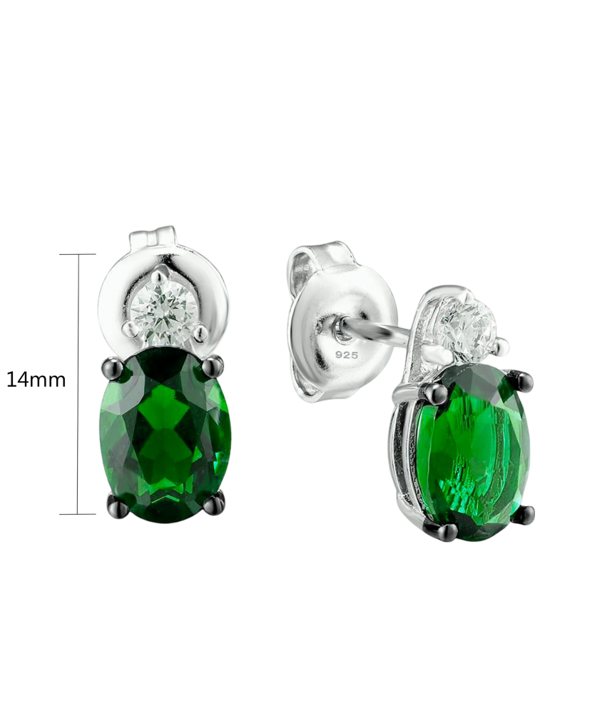 Sidabriniai auskarai su cirkoniais  - Goldinga