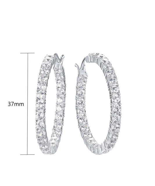 Sidabriniai auskarai su cirkoniais  - Goldinga