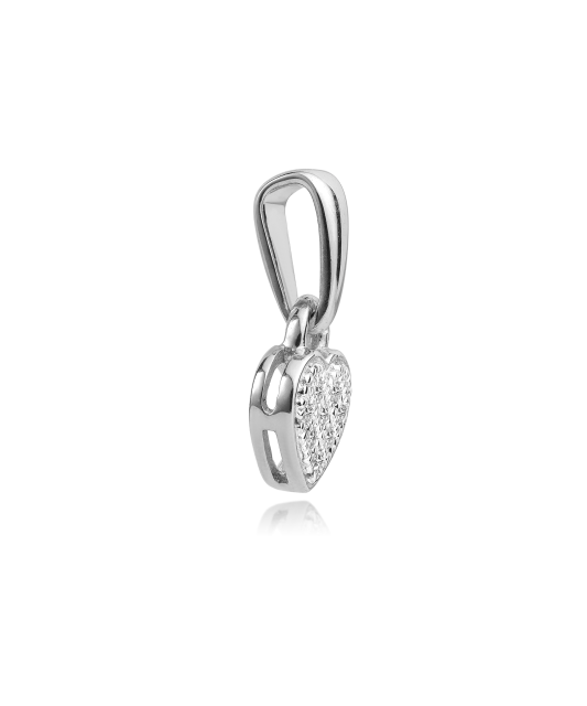 Balto aukso pakabukas su deimantais