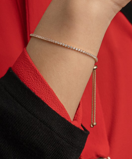 Auksinė apyrankė su cirkoniais