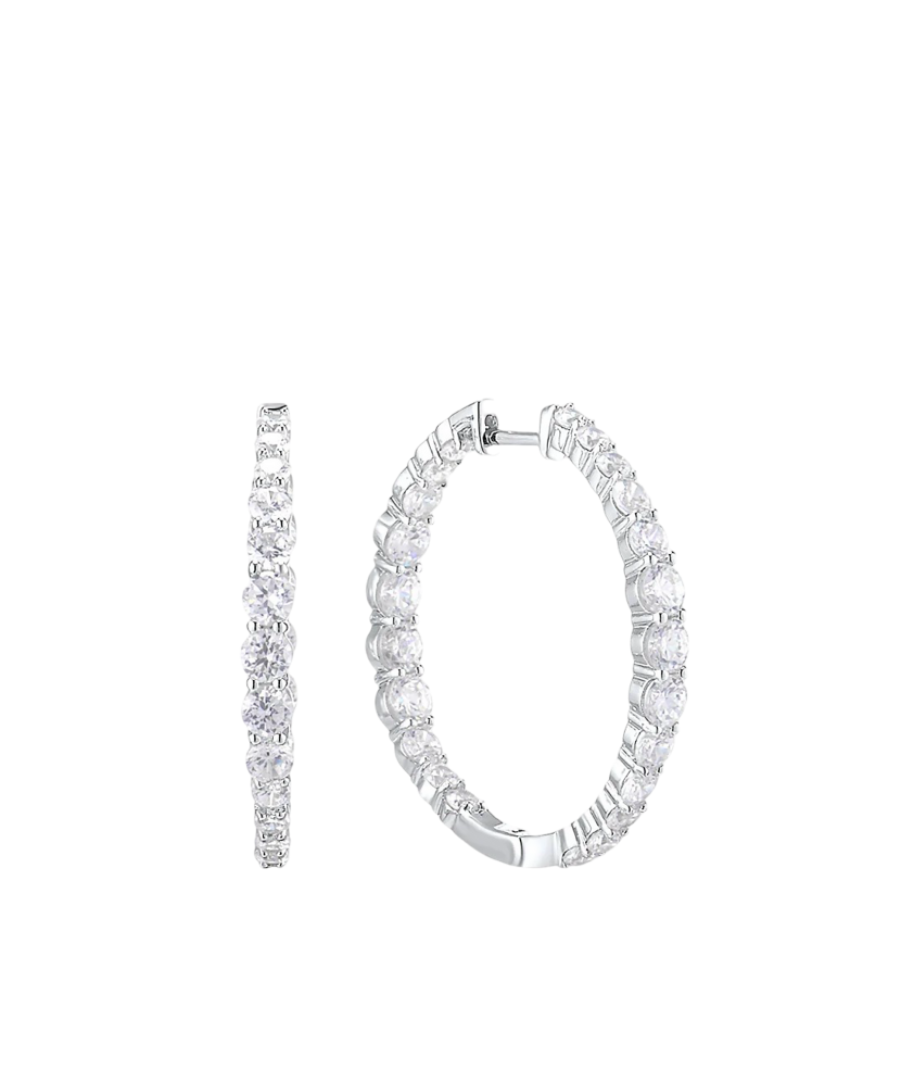 Sidabriniai auskarai su cirkoniais  - Goldinga