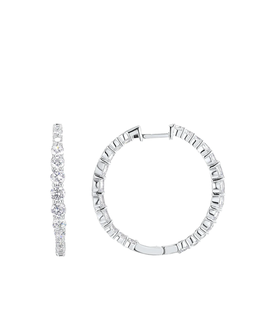 Sidabriniai auskarai su cirkoniais  - Goldinga