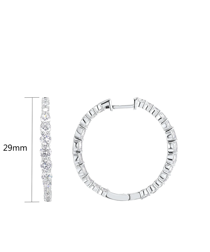 Sidabriniai auskarai su cirkoniais  - Goldinga