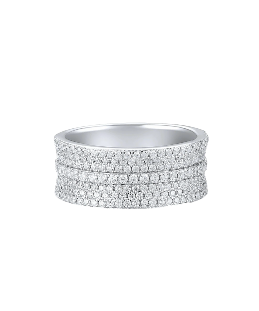 Sidabrinis žiedas su cirkoniais  - Goldinga