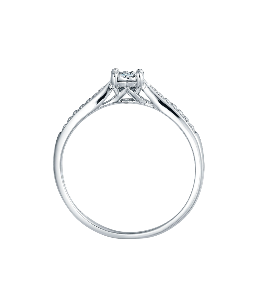 Sidabrinis žiedas su deimantu  - Goldinga