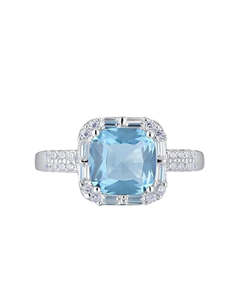 Sidabrinis žiedas su cirkoniais  - Goldinga