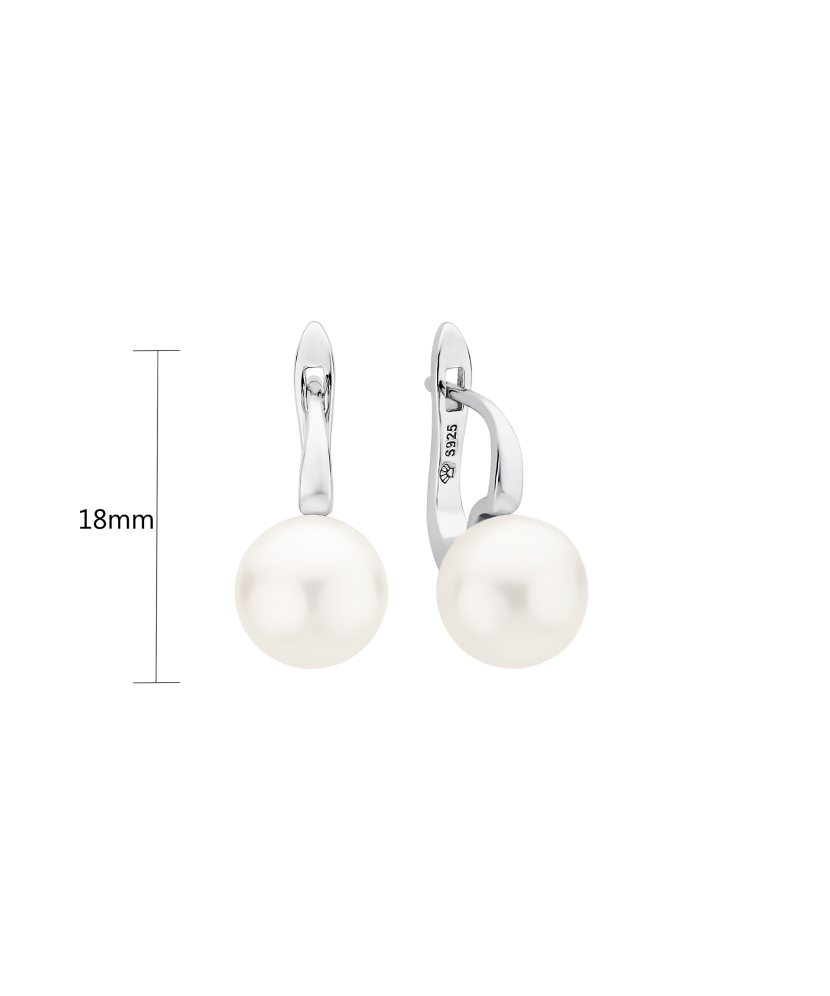 Sidabriniai auskarai su perlais  - Goldinga